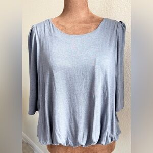 Anthropologie Eri + Ali Elegant Blue Heather Women's Top
